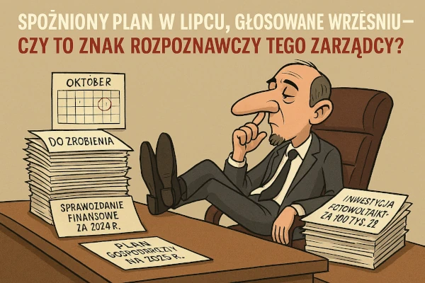 Sprawozdania po terminie — plan gospodarczy po fakcie — PRZECIW 3/2025